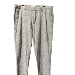 Libertine by Johnson Hartig Wool Blend Tailored Trousers Greyscale Tweed NWOT XL